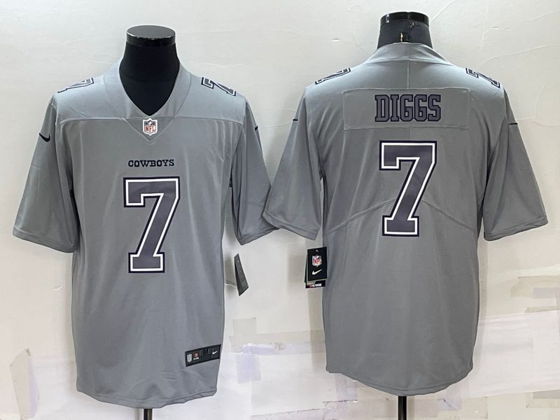 Men Dallas Cowboys #7 Diggs Grey 2022 Nike Limited Vapor Untouchable NFL Jerseys